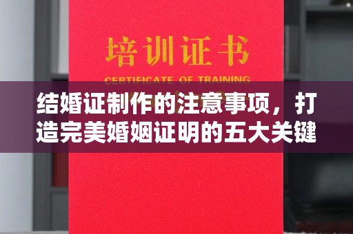 南平结婚证制作的注意事项，打造完美婚姻证明的五大关键点