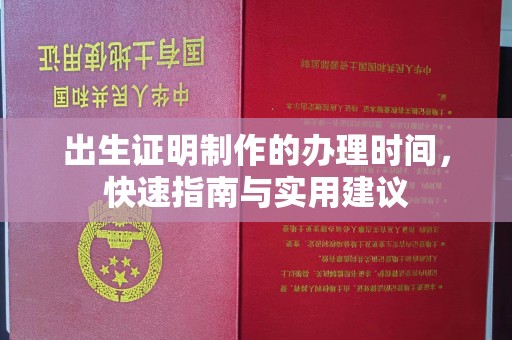 南平出生证明制作的办理时间，快速指南与实用建议