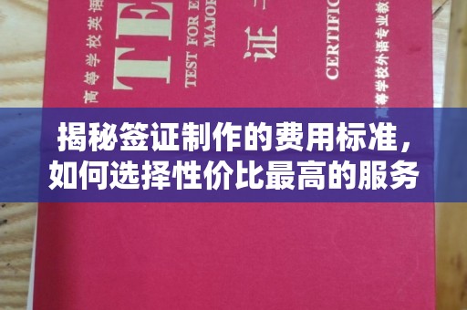 南平揭秘签证制作的费用标准，如何选择性价比最高的服务？