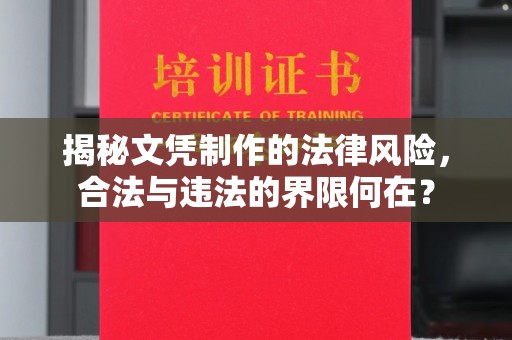 南平揭秘文凭制作的法律风险，合法与违法的界限何在？