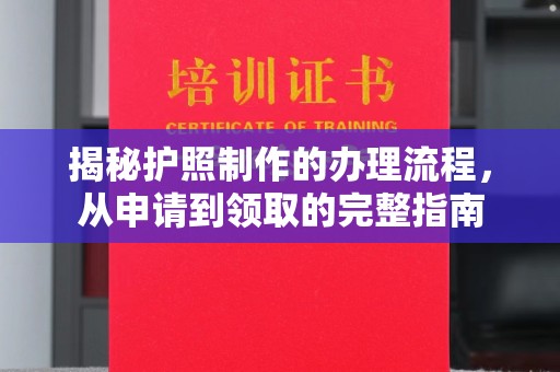 南平揭秘护照制作的办理流程，从申请到领取的完整指南