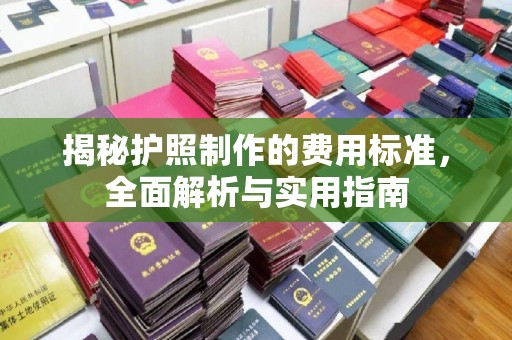 南平揭秘护照制作的费用标准，全面解析与实用指南