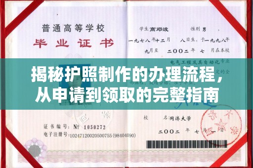 南平揭秘护照制作的办理流程，从申请到领取的完整指南