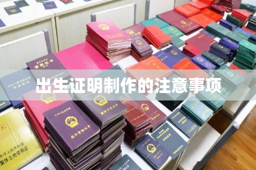 南平出生证明制作的注意事项