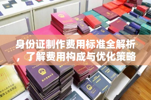南平身份证制作费用标准全解析，了解费用构成与优化策略